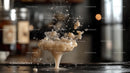 Dramatic Liquid Splash in a Kitchen Setting