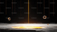 Ethereal Cosmic Scene with Glowing Light