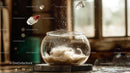 Dynamic Levitation of Ice Cubes in Glass Bowl