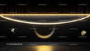 Futuristic Abstract Light Sphere with Cosmic Elements