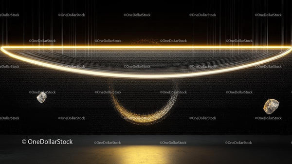 Futuristic Abstract Light Sphere with Cosmic Elements