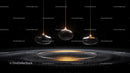 Dynamic Pendulum Motion with Golden Accents