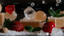 Refreshing Cocktail with Strawberries and Ice Cubes
