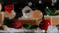 Refreshing Cocktail with Strawberries and Ice Cubes