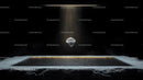 Glowing Crystal Object in Dark Futuristic Setting