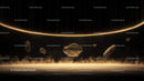 Asteroids in Golden Cosmic Atmosphere