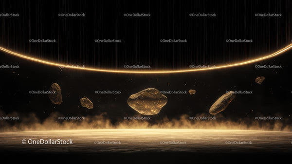 Asteroids in Golden Cosmic Atmosphere