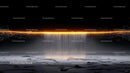 Futuristic Light Beam with Glowing Orange Energy