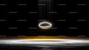 Golden Ring Hovering in Mesmerizing Abstract Light