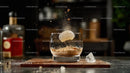 Lemon Burst in Cocktail Glass with Spices