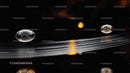 Captivating Water Droplets on a Reflective Surface