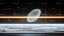 Surreal Cosmic Landscape with Glowing Light Beam