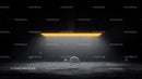 Futuristic Neon Light Over Dark Water Surface
