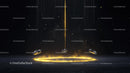 Futuristic Sci-Fi Concept with Glowing Digital Elements