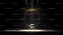Dramatic Pendulum with Glowing Effect on Dark Background