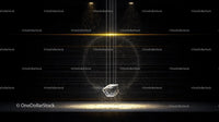 Dramatic Pendulum with Glowing Effect on Dark Background