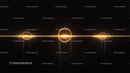 Glowing Gold Spheres on Futuristic Black Background
