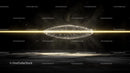Futuristic Glowing Energy Structure with Light Beam