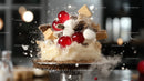 Exploding Dessert with Cherries and Marshmallows
