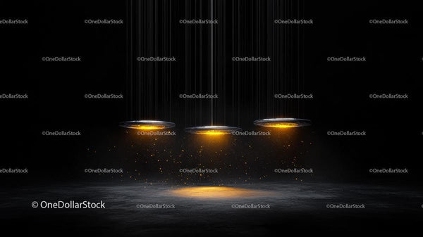 Futuristic Illumination with Glowing Particles