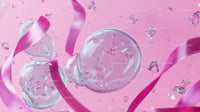 Pink Ribbons and Glass Bubbles in Soft Pastel View