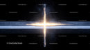 Futuristic Cosmic Cross in Celestial Space