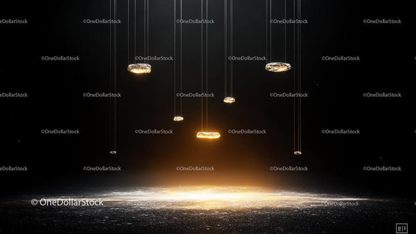 Modern Hanging Lights with Warm Glowing Effect
