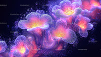 Ethereal Fantasy Flowers with Glowing Petals