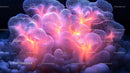 Iridescent Glowing Coral in a Surreal Ocean Scene