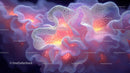 Abstract Glowing Organic Shapes with Vibrant Colors