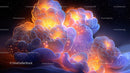 Dreamy Abstract Cosmic Glow with Vibrant Colors
