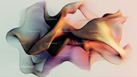 Fluid Wave of Gradient Colors in Abstract Form