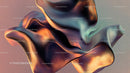 Abstract 3D Fluid Art with Vibrant Color Waves