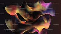 Abstract Colorful Wavy Lines in Dynamic Motion