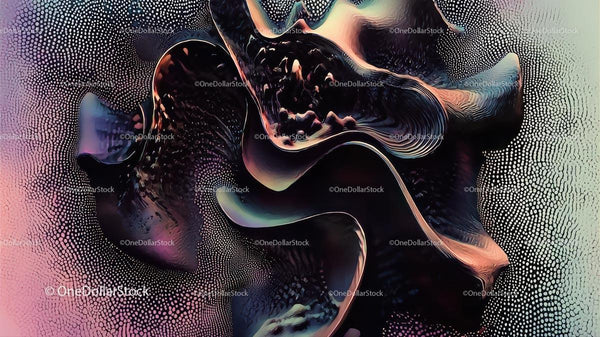 Vibrant Abstract Waves in Dynamic Digital Art