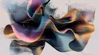 Colorful Abstract Waves in Modern Digital Art
