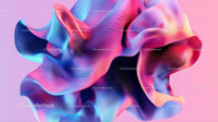 Vibrant Abstract 3D Wave with Dynamic Colors