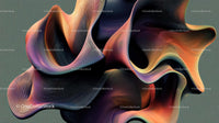 Vibrant Abstract Art with Flowing Colorful Shapes