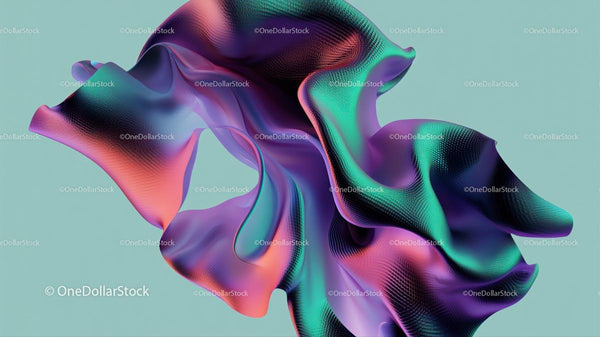 Dynamic Abstract Wave in Vibrant Colors