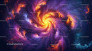 Vivid Cosmic Swirl in the Heart of the Galaxy