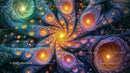 Vibrant Fractal Swirl with Intricate Patterns