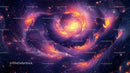Vibrant Cosmic Swirls in a Dazzling Galaxy