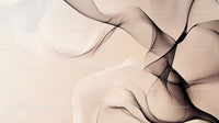 Elegant Abstract Art with Flowing Beige Lines