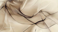 Flowing Beige Abstract Textile with Elegant Wave Patterns