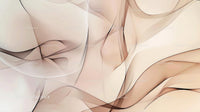 Abstract Beige Flowing Curves Artistic Background