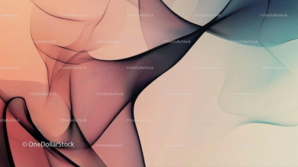 Abstract Flowing Lines with Soft Gradient Hues