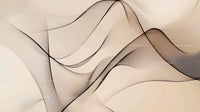Flowing Abstract Waves in Beige Tones