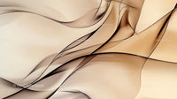 Abstract Beige Waves with Elegant Curves and Lines