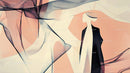 Elegance in Motion: Abstract Silhouette in Pastel Hues