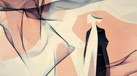 Elegance in Motion: Abstract Silhouette in Pastel Hues